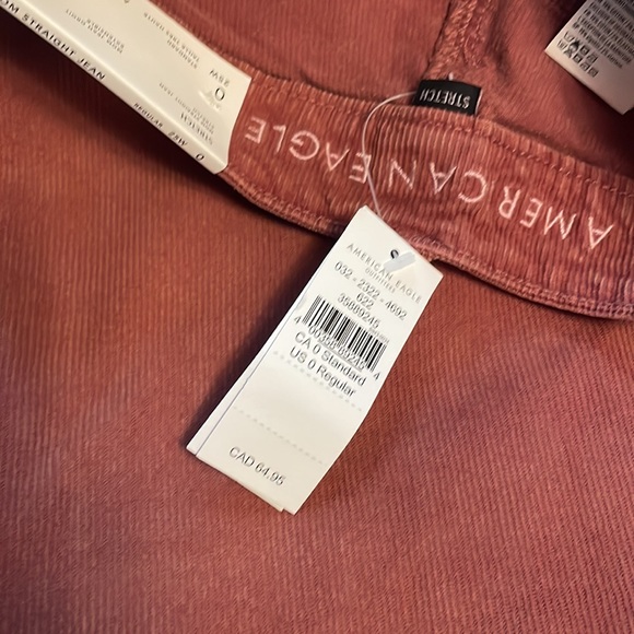 NWT American eagle mom straight thin corduroy pants - Picture 5 of 5